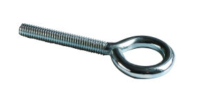 Piton à visser 4x35mm filet métaux - zingué - 4 pces